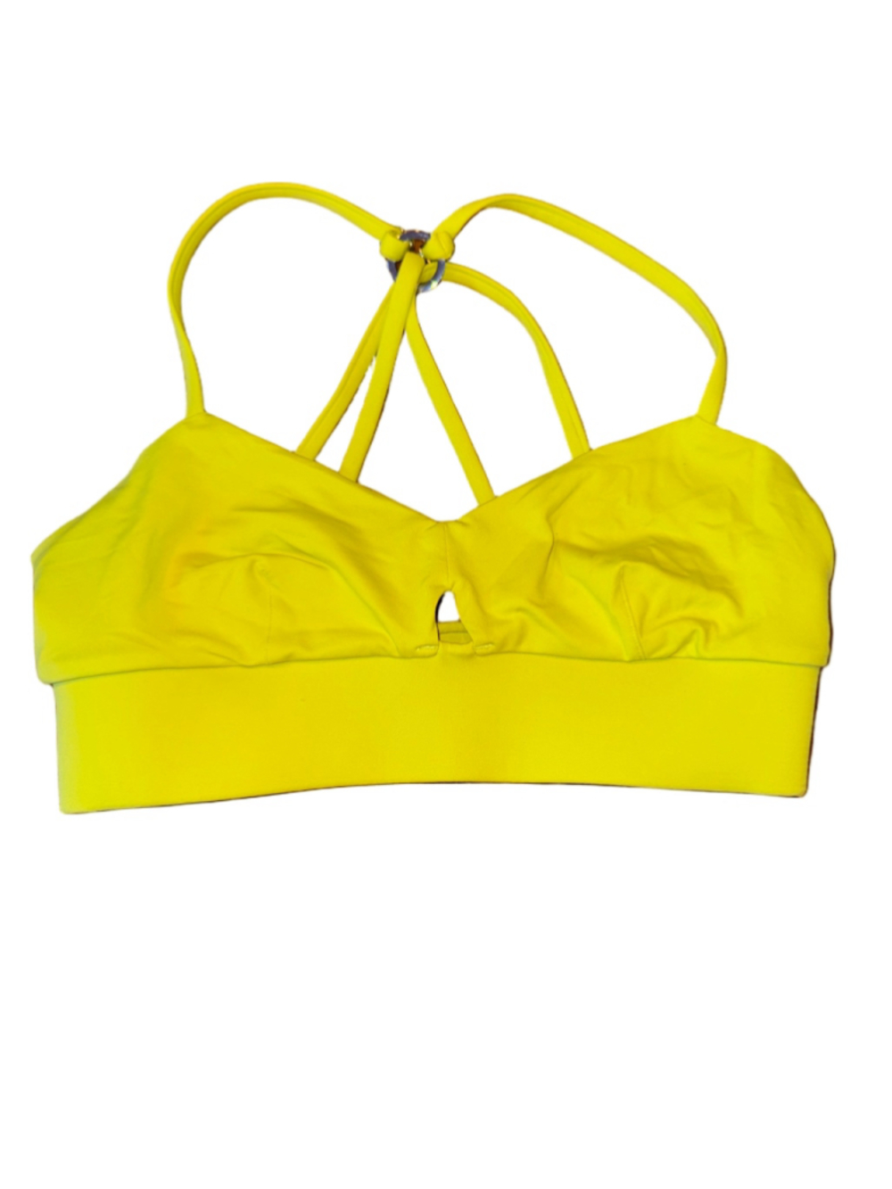 Women's MICHI Sports Bra Size M Yellow